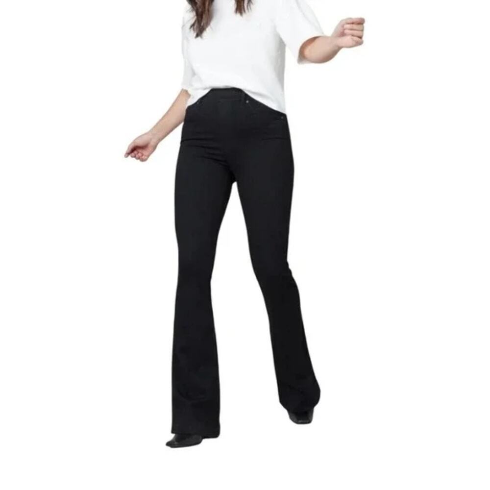 Spanx Black Pull On Bootcut Jeggings Pants Stretch Casual Womens Size XL